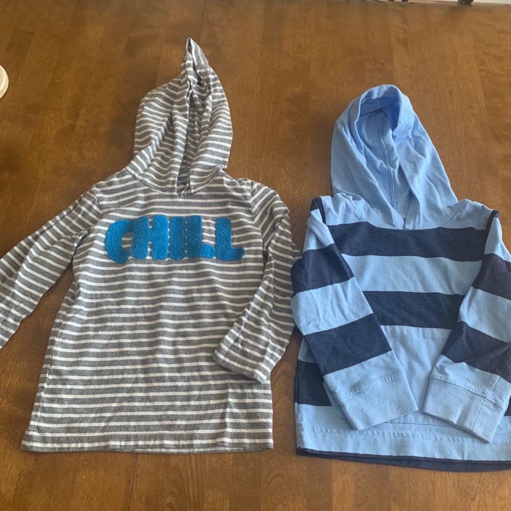 Boys hooded long sleeve shirts